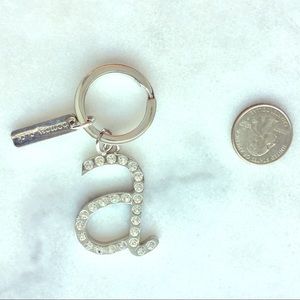 Bombay Duck Pave “A” Initial Fob Keychain
